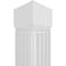 Ekena Millwork Craftsman Classic Square Non-Tapered Zion Fretwork Column w/ Standard Capital & Standard Base CC1008ENZINCSCS - alternate 5